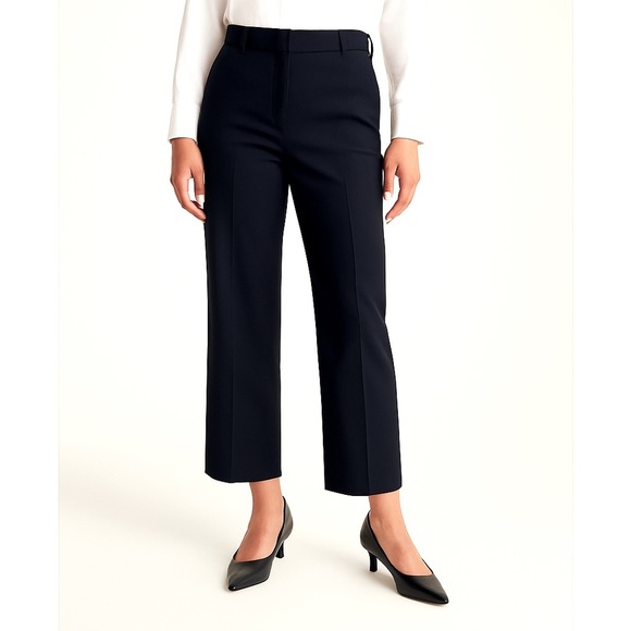 Nine West Womens Black Leather Pointed Toe Kitten Heel Pumps Size 9M Office Chic - Picture 2 of 6